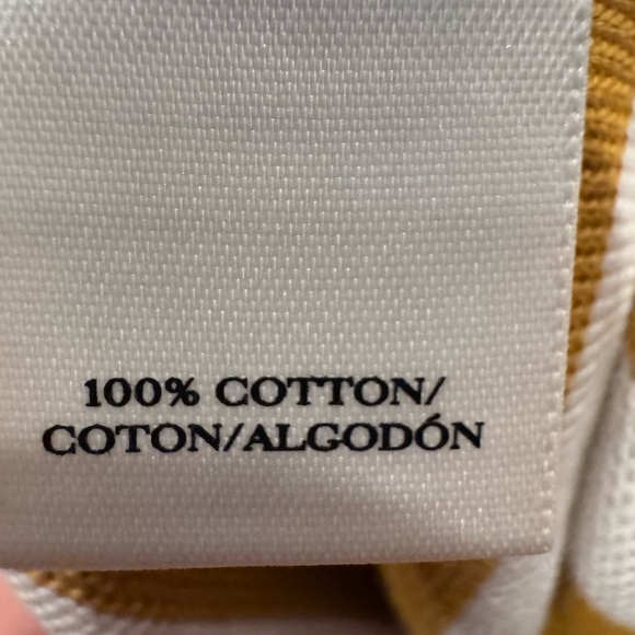 Ann Taylor Mustard and White Striped Midi Dress - Picture 3 of 3